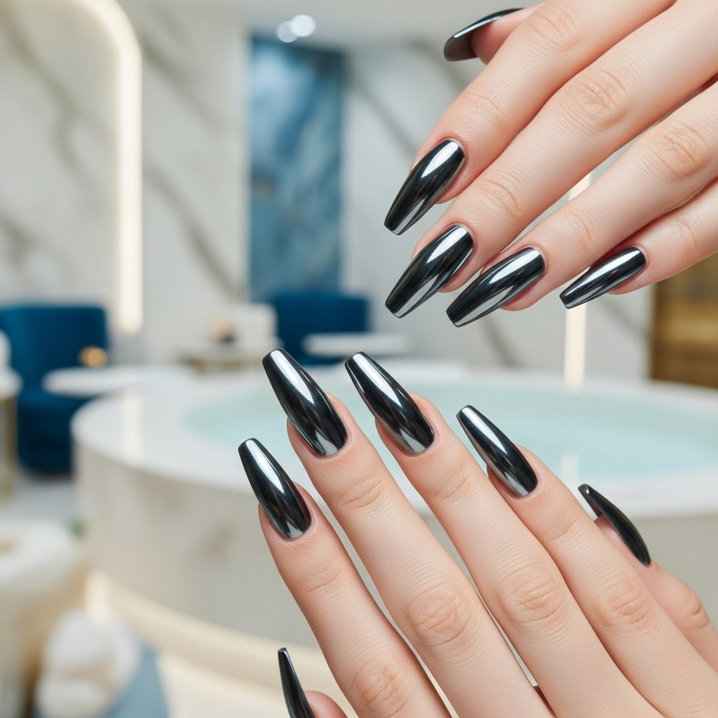 Manicure tytanowy: trwałość i elegancja dla twoich paznokci