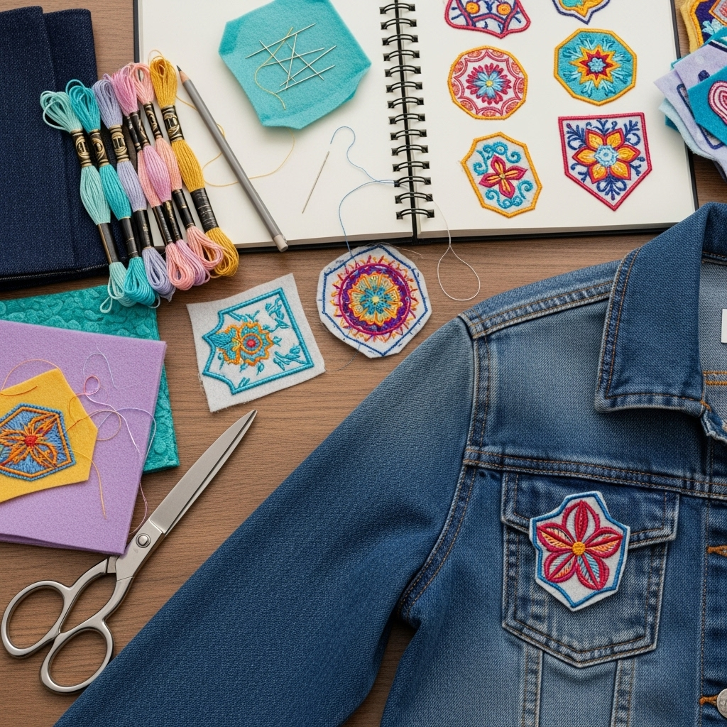 Naszywki diy: od projektu do gotowego dodatku